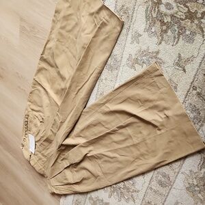NWT ZARA WOMEN PLEATED PANTS BROWN SIZE M